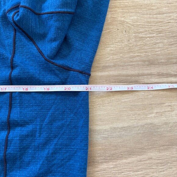 Smartwool Merino Sport 150 Long Sleeve 1/4 Zip Men's Large Blue Outdoor Gorpcore - Picture 10 of 10